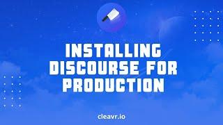 How to install a Discourse forum on your server