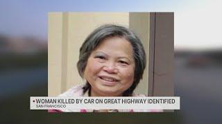 Woman killed by car on Great Highway identified