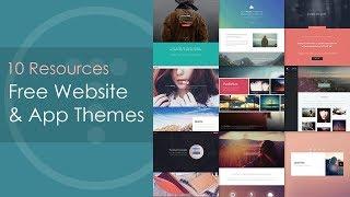 10 Resources For Free Website & Web App Themes