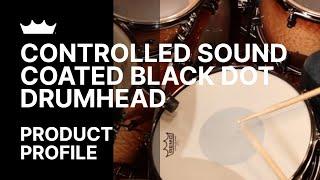 Controlled Sound Coated Black Dot Drumhead | Remo