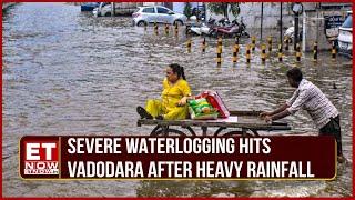 Severe Waterlogging Hits Vadodara After Heavy Rainfall Across Gujarat; Statewide Flooding Reported