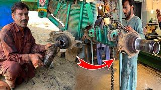 Emergency Truck Back Axle Repair for Heavy Load Damage || Complete process