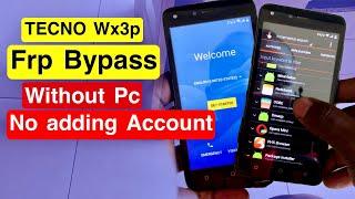 Tecno wx3p Frp Bypass without PC 2022 ,Tecno wx3 frp Bypass, No Adding Account || YouGtech