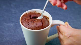 Quick and Easy 1-Minute Chocolate Mug Cake in the Microwave