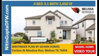 Melissa New Home Tours | Model Home Tour | Enclave At Meadow Run Gehan Homes Wayfinder Plan