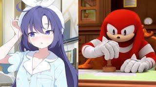 【ブルアカ】ナックルズが過酷な生徒を評価する様です② Knuckles rates Blue Archive Girls