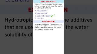 pharmaceutics mcq | GPAT 2024 preparation | GPAT mcq #gpat #niper