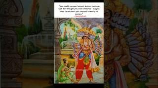 She tried her best to lead him in the path of Dharma, but failed  #ravan #ramayan #ram #shorts
