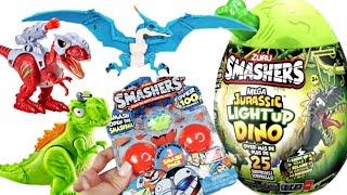 ASMR | ZURU SMASHERS MEGA JURASSIC LIGHTUP DINO , Smashers the Ball, ROBO ALIVE