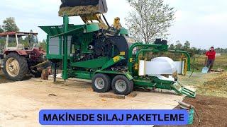 MAKİNE İLE MISIR SILAJI  PAKETLEME | SILAJ PAKETLEMEYE MAKİNEYİ ÇAĞIRDIK....