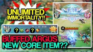 IS THIS THE NEW META? ARGUS BUFFED HARD?? || MOBILE LEGENDS ADVANCED SERVER TEST GAME