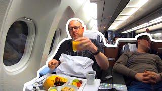 Lufthansa A340 Business Class Review: CHEAP BUSINESS CLASS UPGRADE!