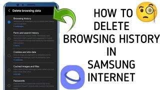 How To "Delete Browsing History In Samsung Internet"|| Tech Issues Solutions