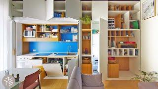 NEVER TOO SMALL: Architect’s Colourful 50’s Small Apartment Italy 39sqm/429sqft