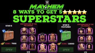 WWE Mayhem - 8 Ways To Get 5 Star Superstars #gamingchannel #trending #gamingvideo