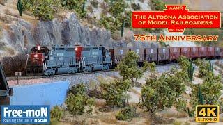 4K} Free-moN N Scale Layout at the 2024  75th Anniversary Altoona N Scale Weekend!