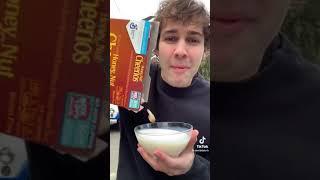David Dobrik Milk Mustache Challenge funny Tiktok