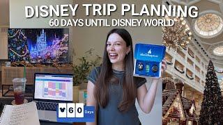 DISNEY WORLD TRIP PLANNING VLOG 60 days until disney, booking dining, disney store haul & more!