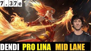 DENDI [LINA] MID 7.37E- DOTA 2 HIGHEST MMR MATCH#dota2  #dota2gameplay #dendi