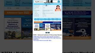 NISM - Equity Derivatives Certified Analyst