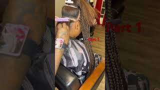 Knotless braid tutorial #knotlessbraids #knotlessboxbraids #knotlessbraidstutorial