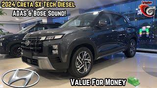 2024 Hyundai Creta SX Tech 1.5 Diesel Manual Walk-around:Features, and ADAS Tech! @17.56 Lakhs