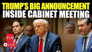 Trump LIVE | ‘American Army Will…’: Trump Drops BOMBSHELL, ‘Shocks’ Cabinet | Trump Latest News