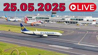 LIVE  WINDY ACTION From Madeira Island Airport 25.05.2025
