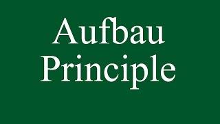 Aufbau principle