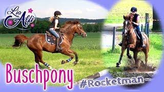 Lia & Alfi - Buschpony Rocky - Geländetraining cross country