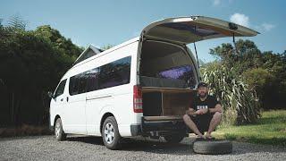 Toyota Hiace Camper Van Conversion - Under bed storage - Part 2