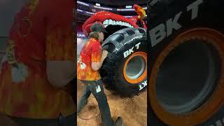 Not your average tire change  #MonsterJam