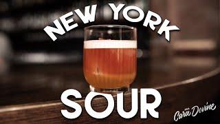 My FAVOURITE Whiskey Sour variation has a SURPRISING ingredient... THE NEW YORK SOUR