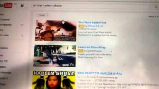 Crazy YouTube Harlem shake glitch.