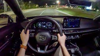 2025 Honda Civic Hybrid Sport Touring - POV Night Drive (Binaural Audio)