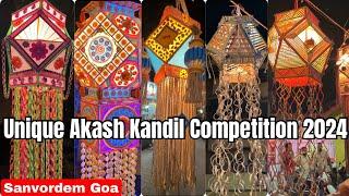 Unique Akash Kandil Competition Organised by Vakratund Sports and Cultural club 2024 | Akash Kandil