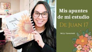 Estudio de Juan 17 | Mis notas del estudio bíblico | estudio de la Biblia | Nelly Vizcarrondo