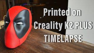 Creality K2 Plus Deadpool and Wolverine Mask Time Lapse