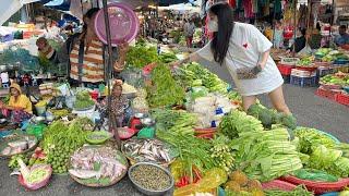 Evening Street Food Market @Orussey - Rural Chickens, Black Ducks, Fresh Vegetable, Pork & More