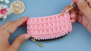 How to Crochet Coin Purse | Crochet Gift Ideas | ViVi Berry DIY