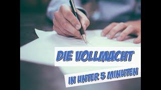 Die Vollmacht in unter 5 Minuten | Rechtskunde | Pflege Kanal