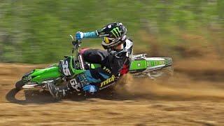 "Ripping the 125" ft Joey Crown on the KX125 at Baja Acres MX