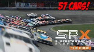 57 Cars At Slinger! SRX: The Game NASCAR Mod