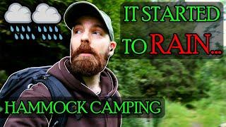 Hammock Camping In Rain and Wind (Ticket to the Moon)