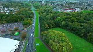 Harlow Town Centre & Leisure zone, Essex  From the sky  October 2022