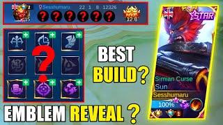 SUN EMBLEM & BUILD REVEAL 2021 | Supreme No.1 Sun - MLBB