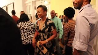 Crowd at Kishan Munroe's "Swan Song of the Flamingo" - a multidisciplinary collaborative effort