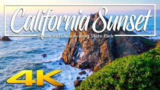 4K California Sunset | Sue-meg State Park, (previously Patrick's Point State Park), Redwoods