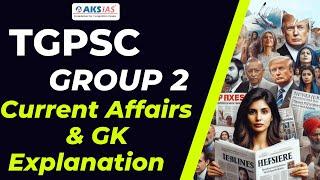 TGPSC Group 2  Current Affairs & GK Explanation by Mr.Rajendra Sharma  #iascoaching #upsc #aksias