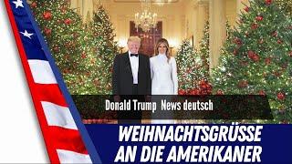 Trump und Melania - Weihnachtsgrüsse an Amerika.